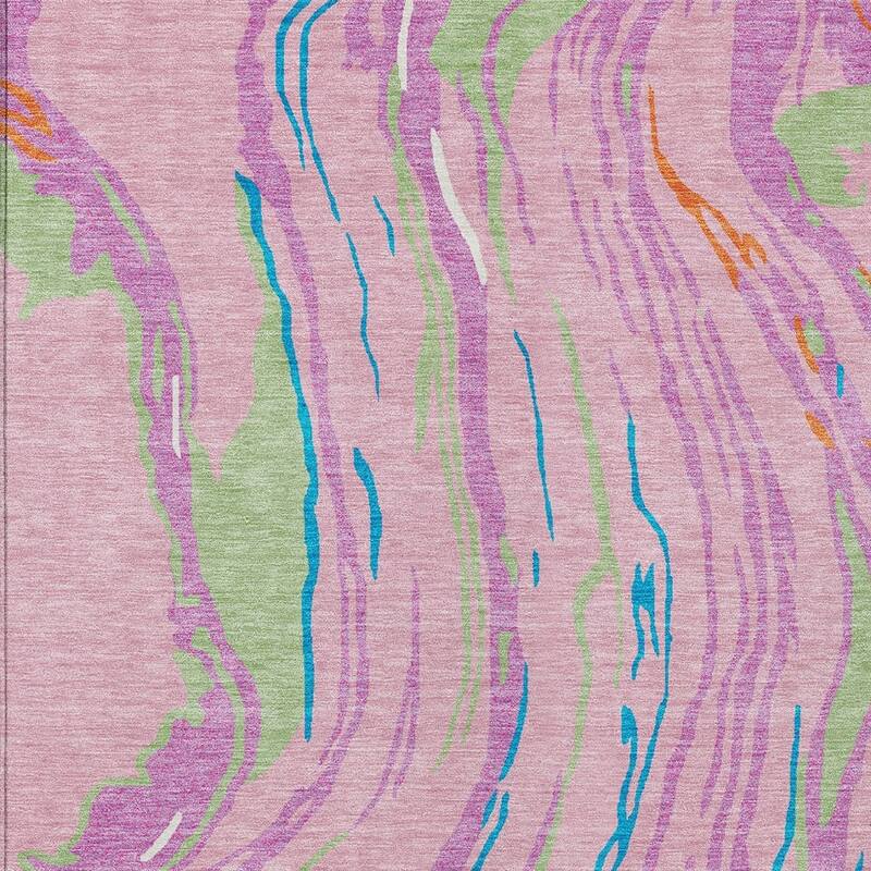 HomeRoots Abstract Transitional Rectangle Outdoor Rug