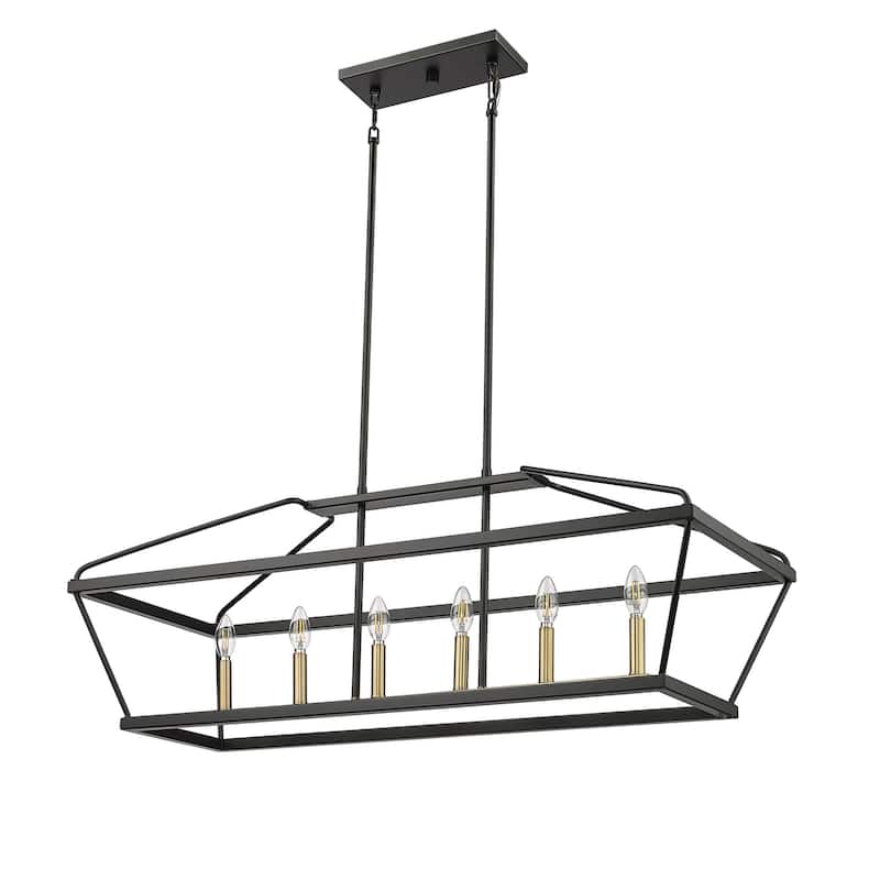 Millennium Lighting 13406 Surrey 6 Light 42" Wide Taper Candle Linear