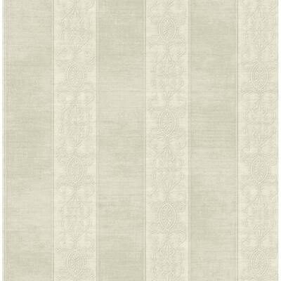 Seabrook Designs Hinson Stripe Unpasted Wallpaper