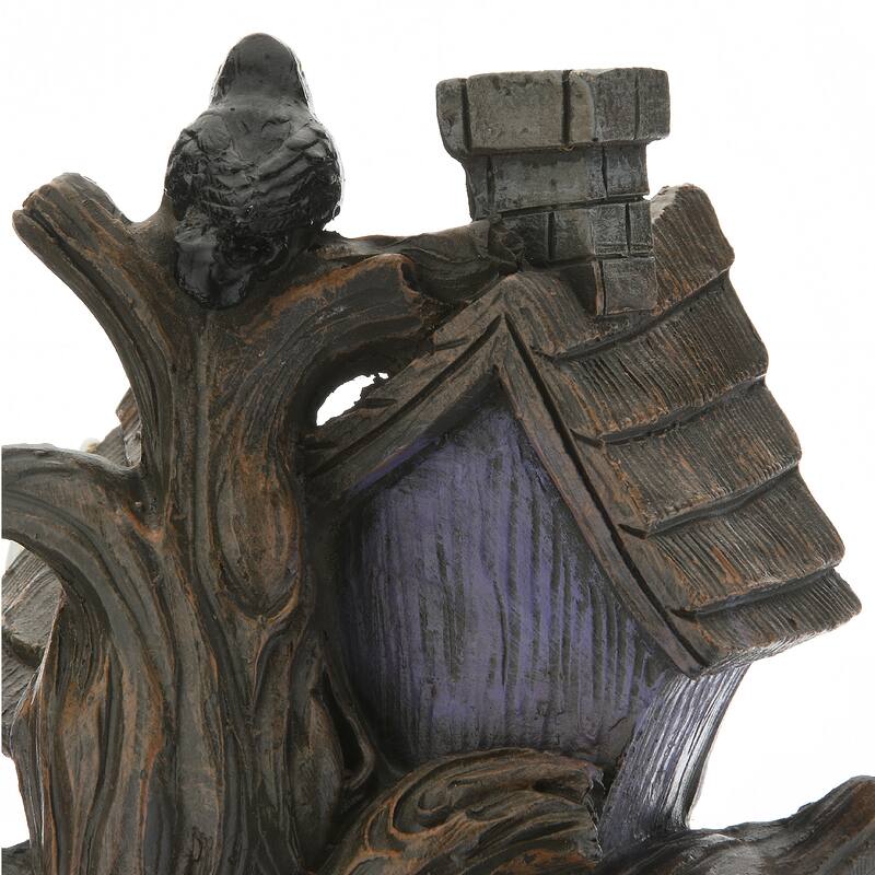 National Tree Company Halloween Pre-Lit Haunted House Decoration, LED Lights, 6 Inches - 6 in