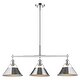 preview thumbnail 6 of 7, Golden Lighting 3306-LP CH Orwell 3 Light 36" Wide Linear Pendant