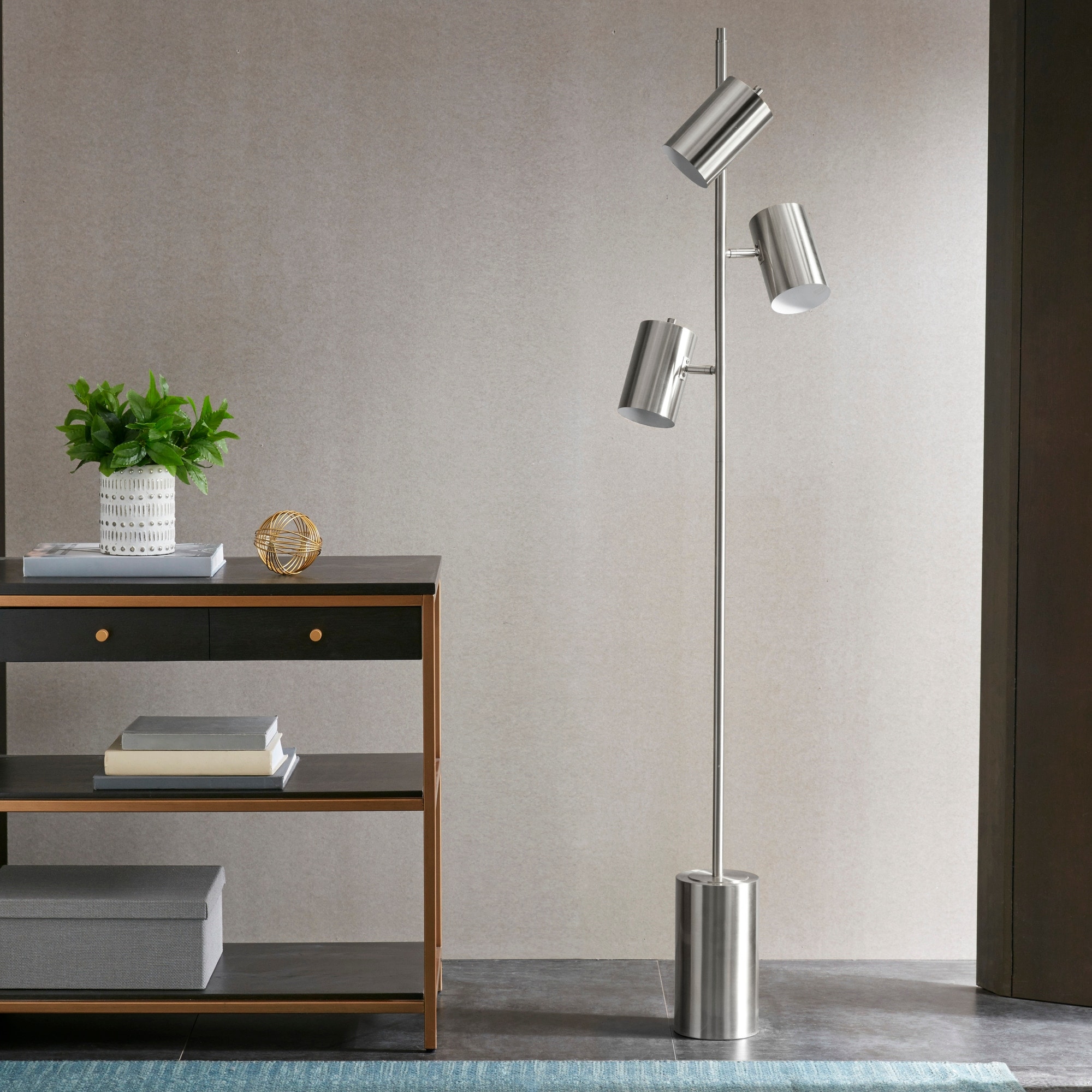 INK+IVY Alta 3-Light Metal Floor Lamp