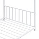 preview thumbnail 6 of 5, Twin Size Metal House Platform Bed Frame with Roof for Kids, White