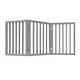 preview thumbnail 18 of 16, 3-Panel Indoor Foldable Dog Gate - 55x24-Inch MDF Freestanding Pet Fence