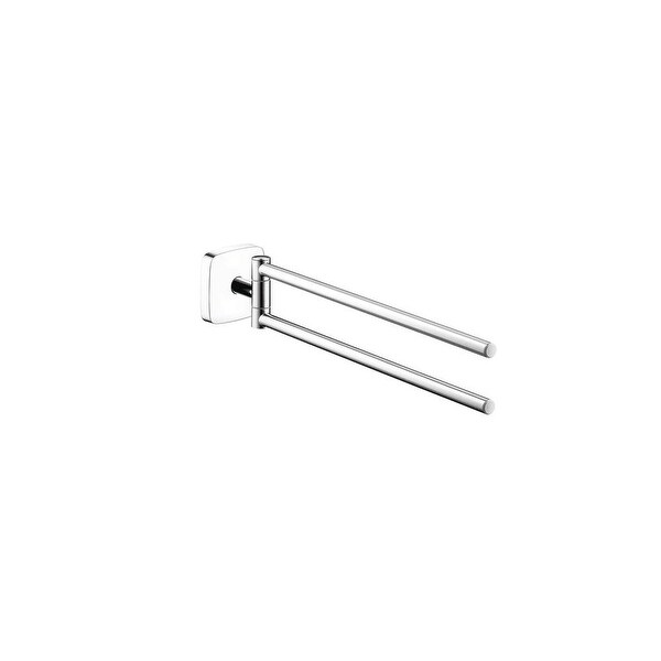 Hansgrohe 41512 Puravida 18 Dual Swivel Towel Bar Chrome Hansgrohe 41512 Puravida 18 Dual Swivel Towel Bar Chrome