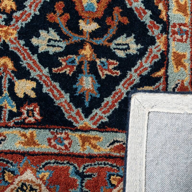 SAFAVIEH Handmade Heritage Overlapping Diamond Traditional Oriental Wool Rug