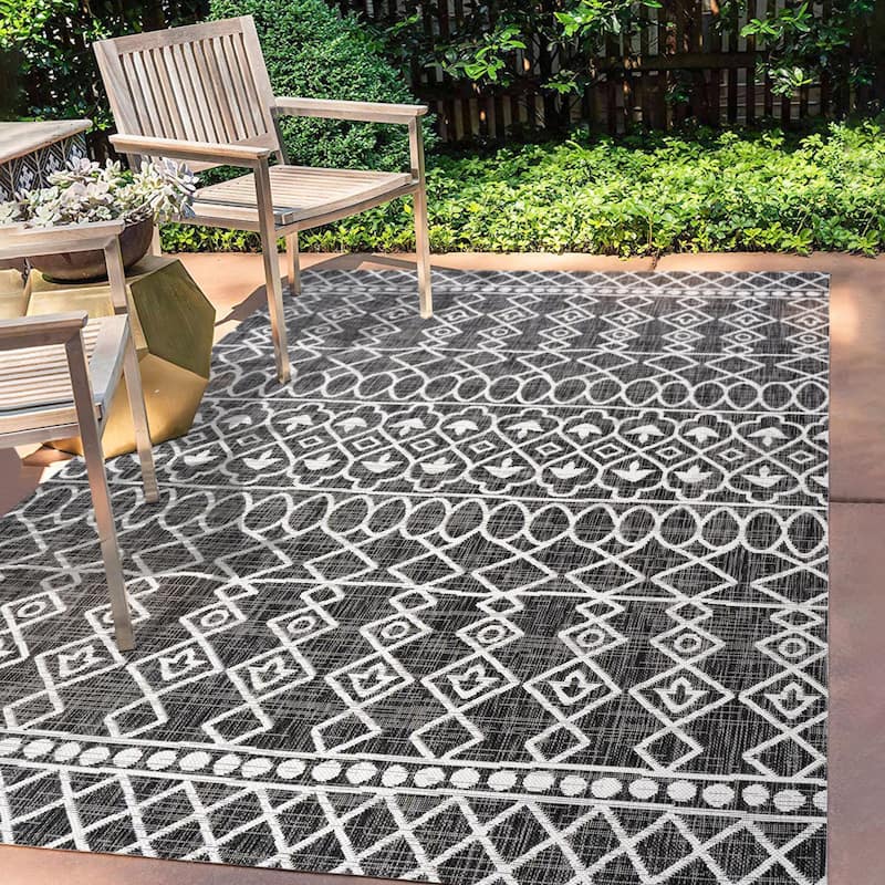 JONATHAN Y Nokat Tribal Bohemian Indoor/Outdoor Area Rug