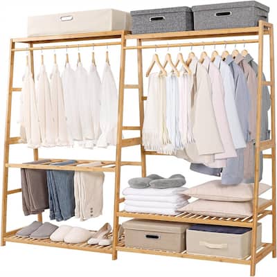 Clothes Rack Heavy Duty Garment Racks - 15.74"D x 61"W x 67"H
