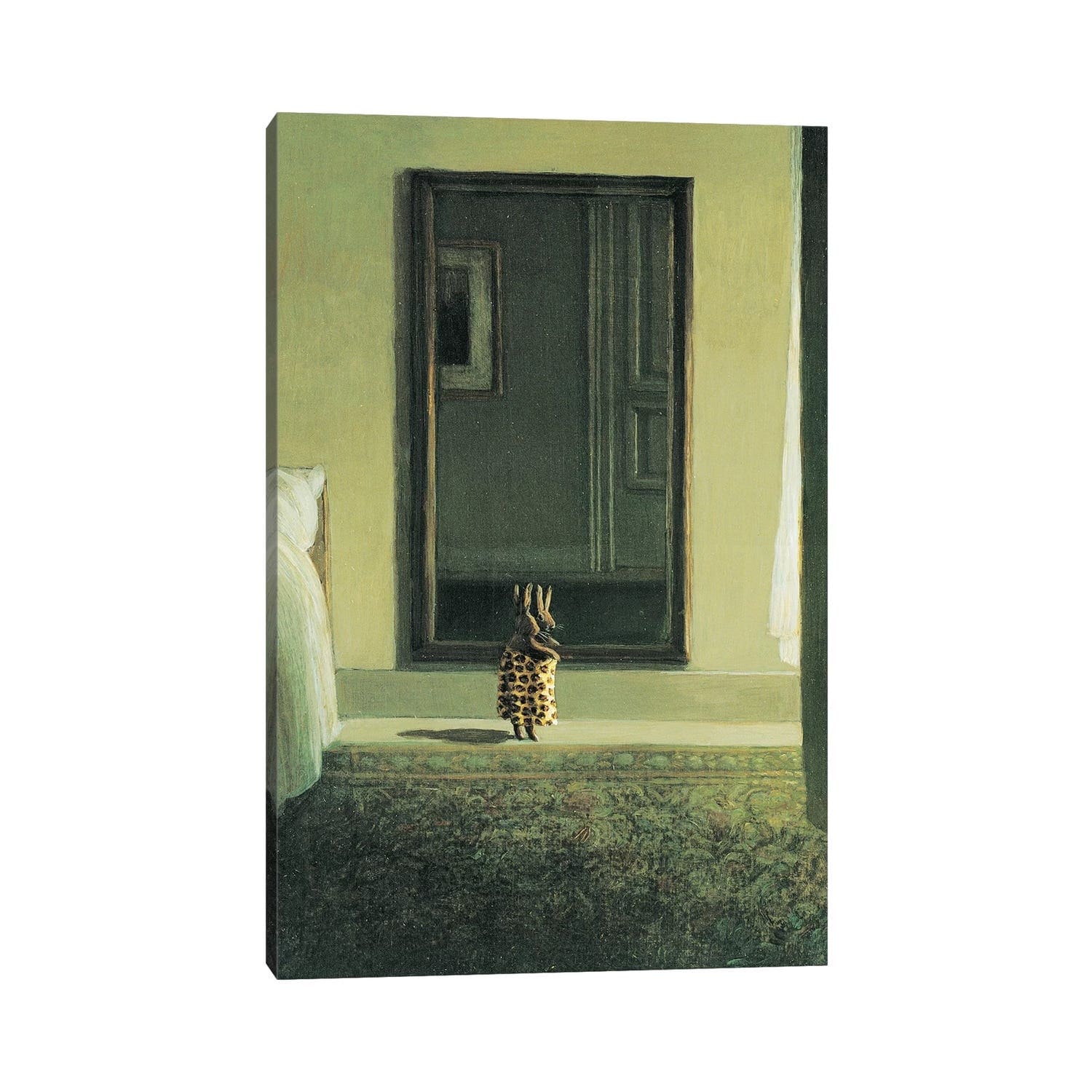 iCanvas "Tiger Rabbit" by Michael Sowa Canvas Print