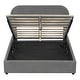 preview thumbnail 24 of 23, Full Size Teddy Upholstered Platform Bed with Hydraulic Storage System