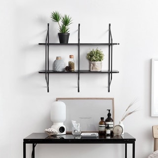 2-Tier Display Wall Shelf Storage Rack Wall Rack Holder Rack - Bed Bath ...
