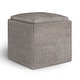preview thumbnail 44 of 83, WYNDENHALL Townsend 17 inch Wide Contemporary Square Storage Ottoman