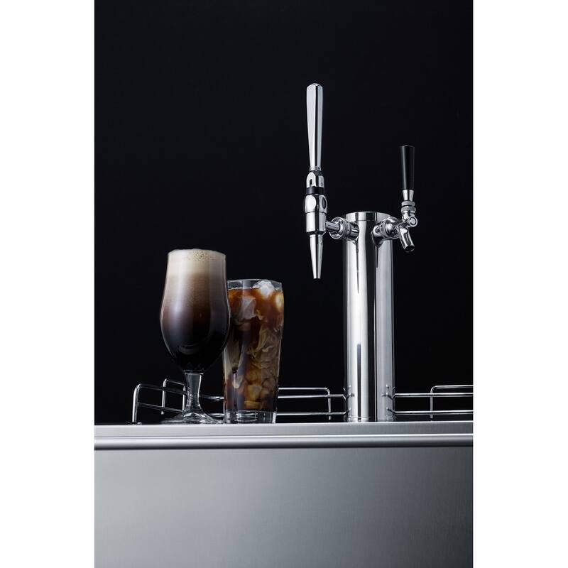 Summit 24 Inch Wide 5.5 Cu. Ft. Built-In Coffee Double Cold Brew Tap