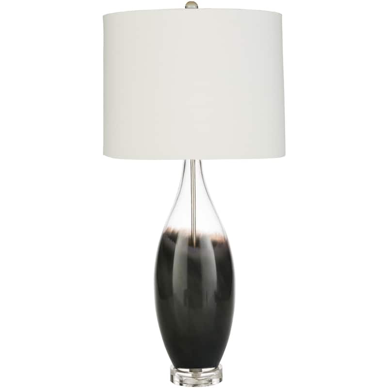 Debi Painted Glass 28-inch Mid-Century Table Lamp - 13.5" x 13.5" x 28"