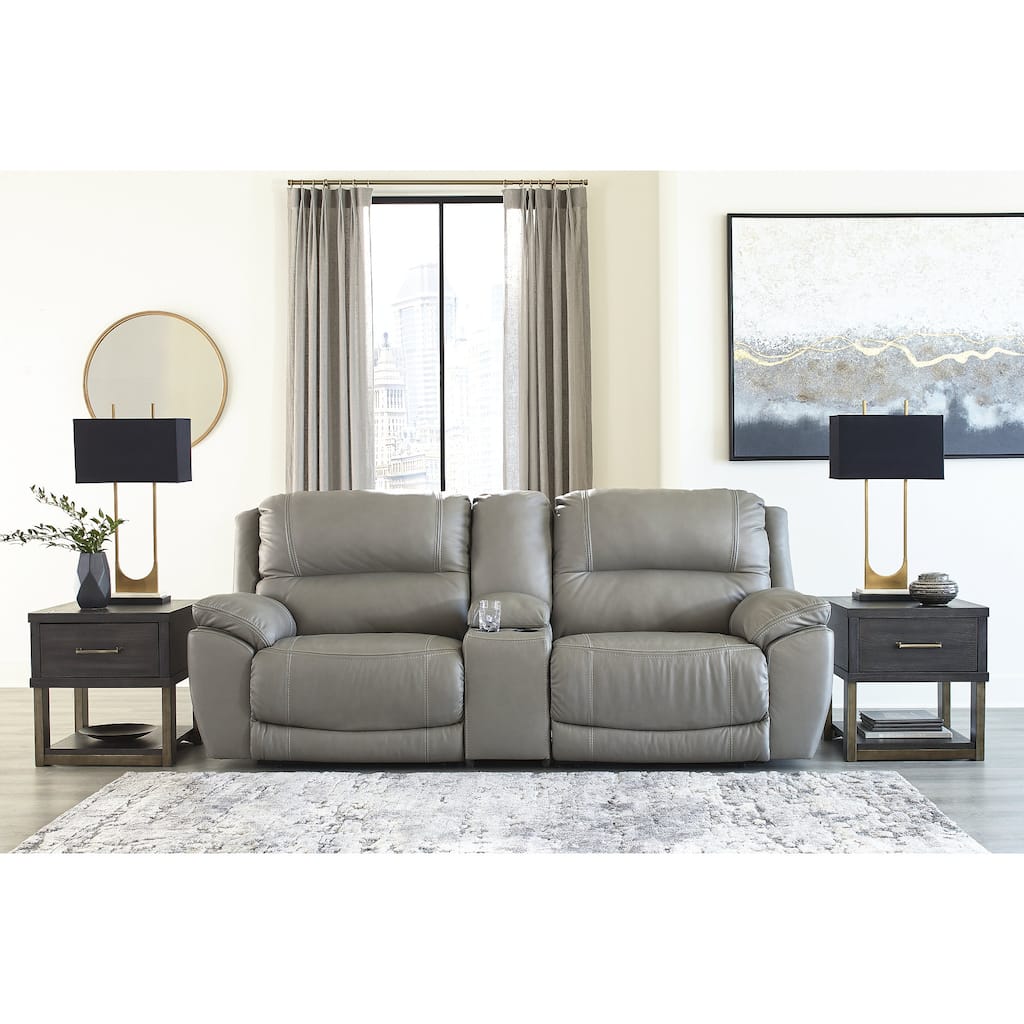 Signature Design by Ashley Dunleith 3-Piece Power Reclining Sectional Loveseat with Console
