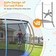 preview thumbnail 4 of 16, 16FT Trampoline, Recreational Trampolines with Enclosure Net and Ladder