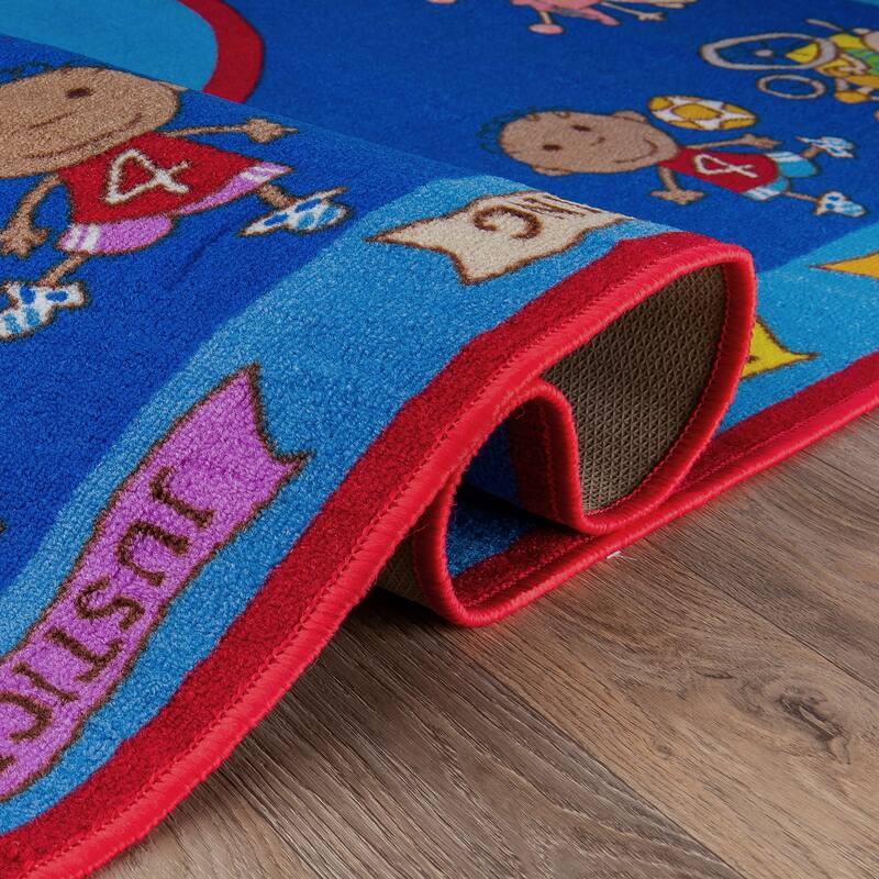 Kids Educational Learning Non Slip Area Rug