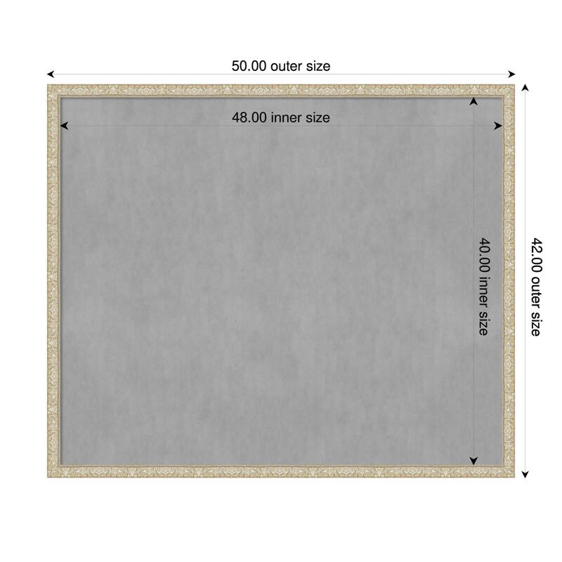 Amanti Art Lila Gold Framed - 50 x 42 in - Lila Silver