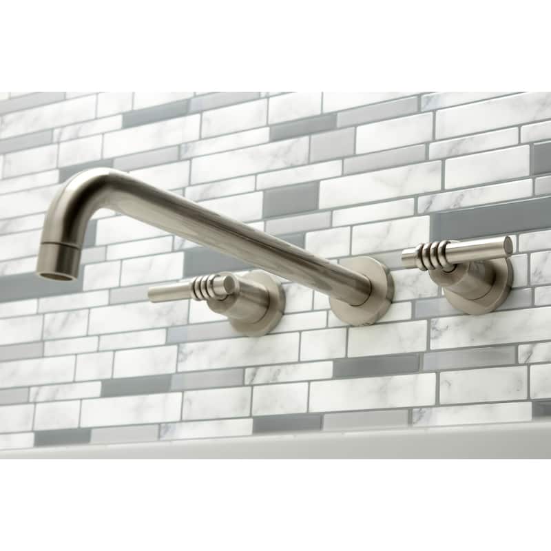 Milano 3-Hole Wall Mount Roman Tub Faucet