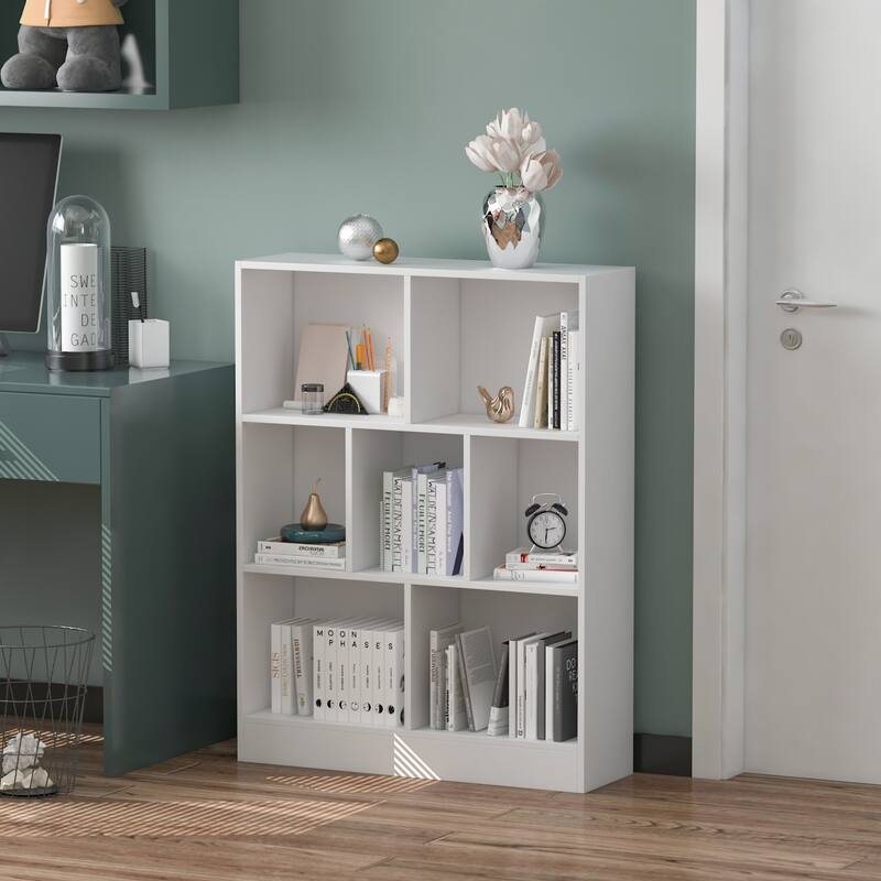 31.5" x 9.4" Bookcase with 3-tier for display