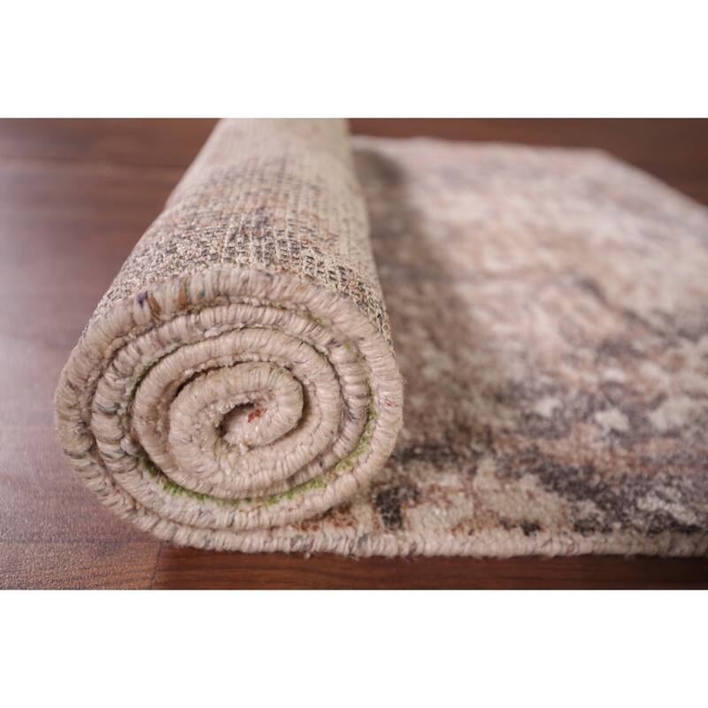 Modern Abstract Foyer Rug Handmade Wool Carpet - 2'9"x 5'0"