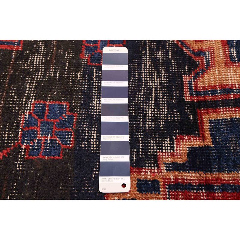 ECARPETGALLERY Hand-knotted Konya Anatolian Dark Navy Wool Rug - 4'3 x 8'9