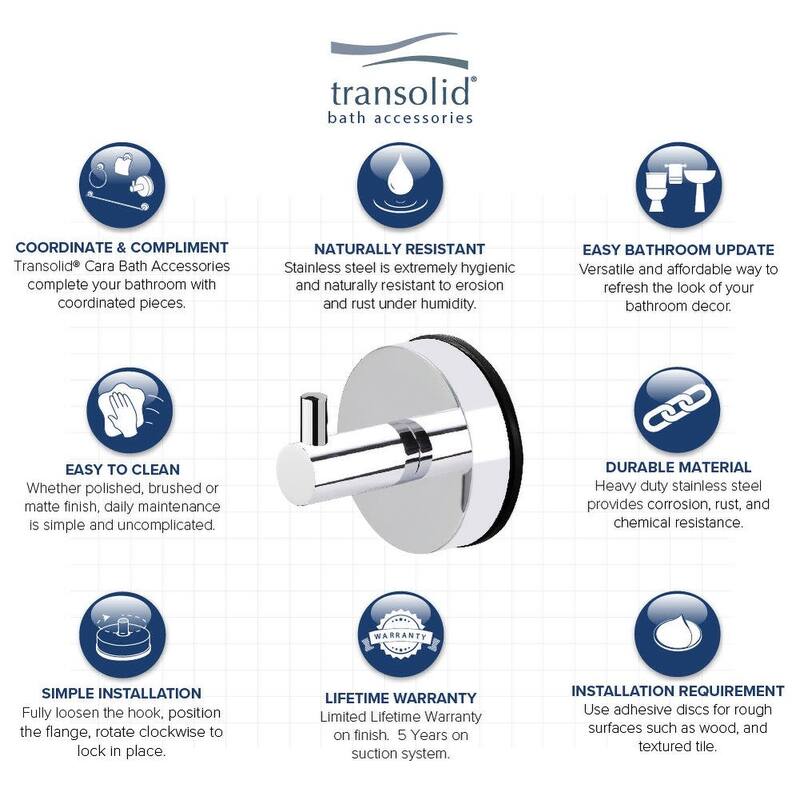 Transolid CRH Cara Single Robe Hook