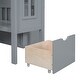 preview thumbnail 19 of 38, Full over Full Bunk Bed With Changeable Table,Conversation Desk