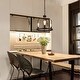 preview thumbnail 3 of 4, Anmytek Dining Room Light Fixture Industrial Kitchan Island Pendant 3 Lights Black Chandelier for Foyer Entryway