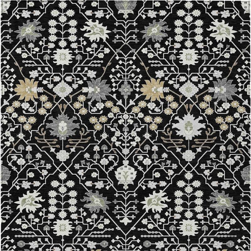 HomeRoots Oriental Traditional Rectangle Outdoor Rug