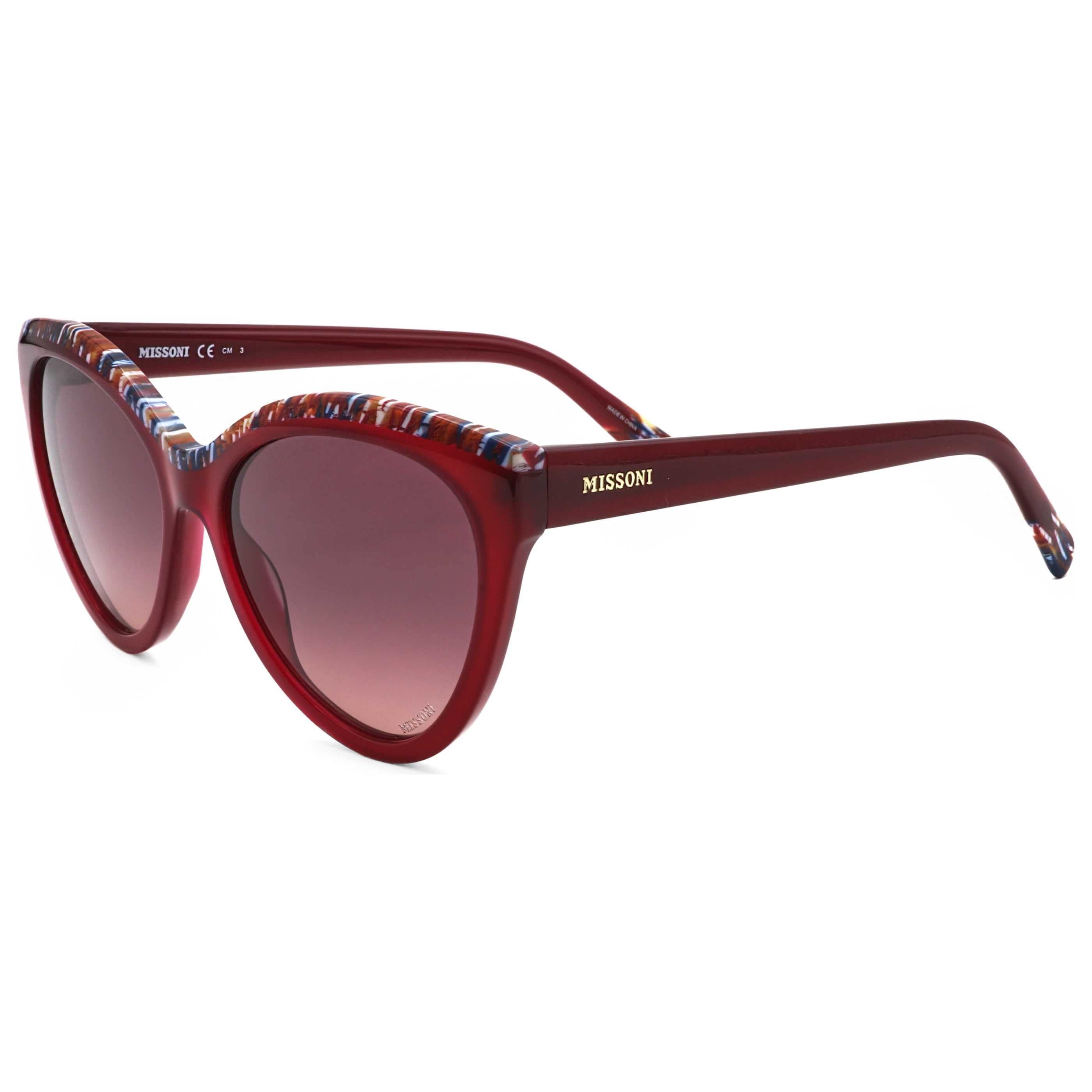 Missoni Women's 57 mm Burgundy Pattern Sunglasses MIS0088-S-SR8-57