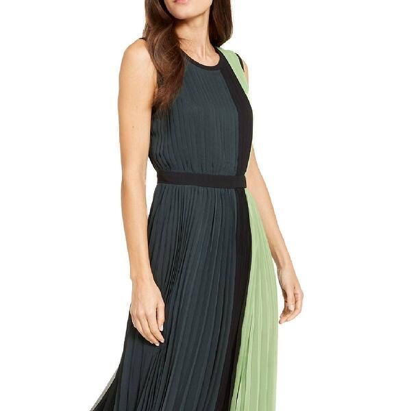 alfani pleated dress alfani Petal and Pup Naira Pleated Maxi Dress Women's Fashion Shoes & Accessories
