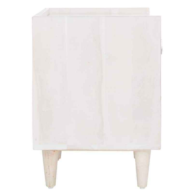 SAFAVIEH Alivia Parquet 1-Drawer 1-Shelf Nightstand