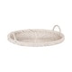 preview thumbnail 1 of 14, Kate and Laurel Cormont Rattan Serving Tray 23x23 - White