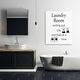 preview thumbnail 8 of 8, Stupell Funny Minimal Laundry Phrase Canvas Wall Art Design By Carol Robinson