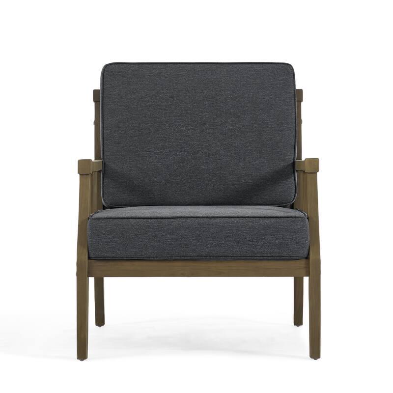 2 Set Outdoor Patio Club Chair with Cushion Patio Arm Lounge Chair