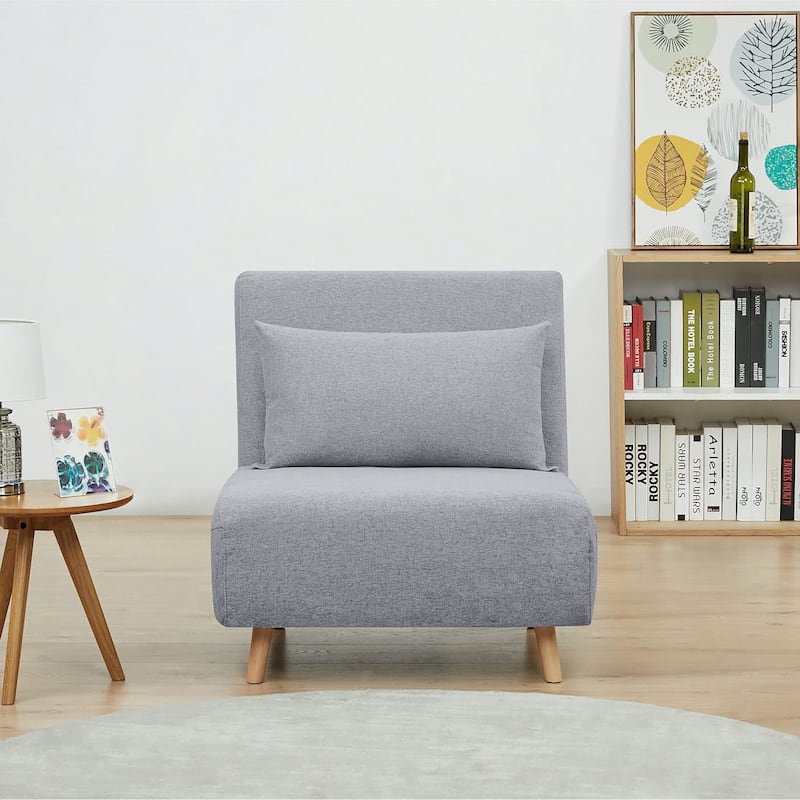 Tustin Upholstered Convertible Lounge/ Sleeper Chair - Moonlight - Chair