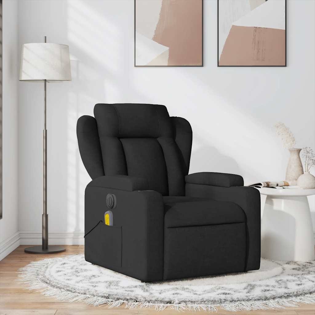 vidaXL Fabric Massage Recliner Chair, Adjustable Backrest