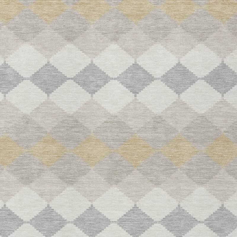 HomeRoots Geometric Transitional Rectangle Outdoor Rug