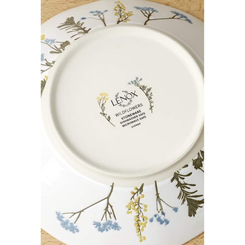 Lenox Wildflower Dinnerware Bowls, Set of 4, White