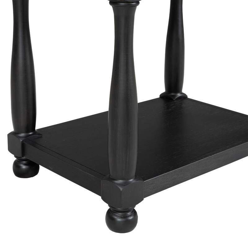 Furniture of America Lucan I 3-Piece Farmhouse Black Solid Wood Panel Bedroom Set