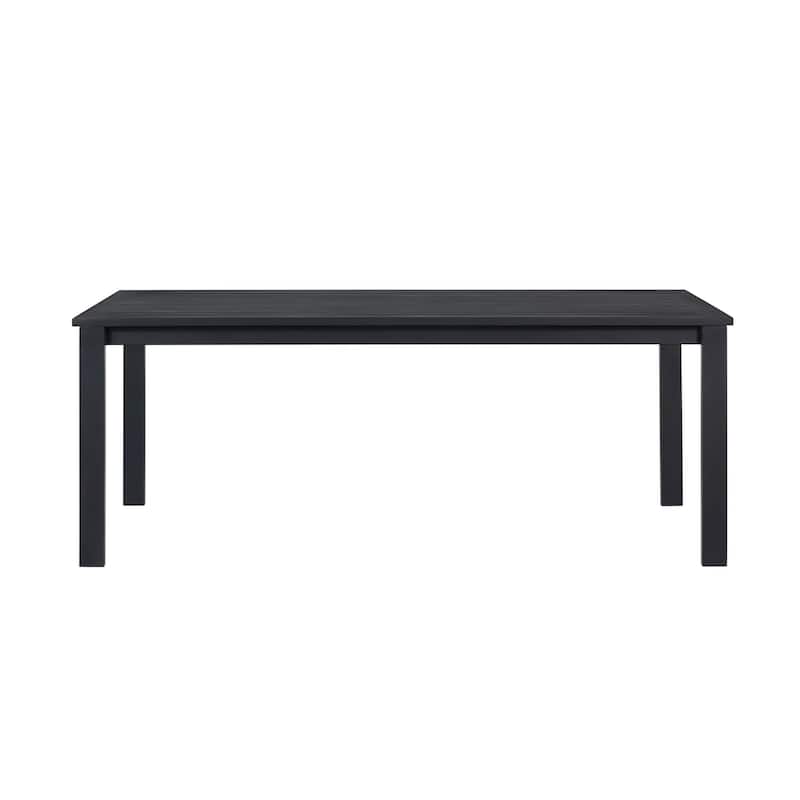 Sardinia Outdoor Aluminum Dining Table - Black