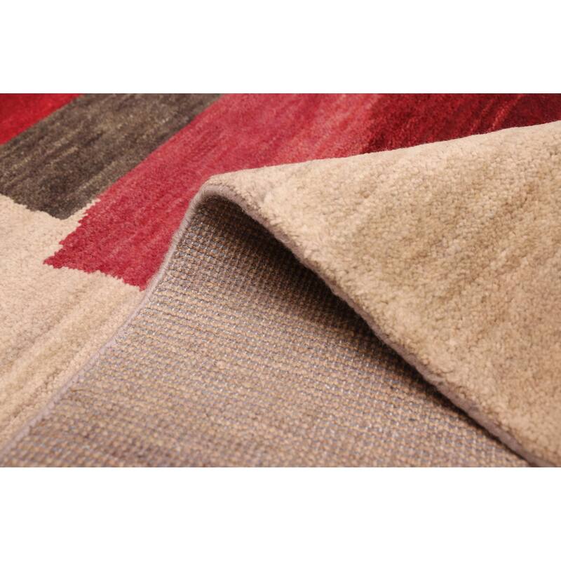 ECARPETGALLERY Hand-knotted Peshawar Ziegler Light Khaki Wool Rug - 4'11 x 7'0