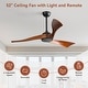 preview thumbnail 10 of 72, Sofucor 52''/60" Large Ceiling Fan without Lights, Remote Control and Reversible Motor Included, Smart Optinal