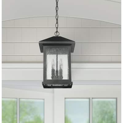 Carriage Style Outdoor Black Pendant