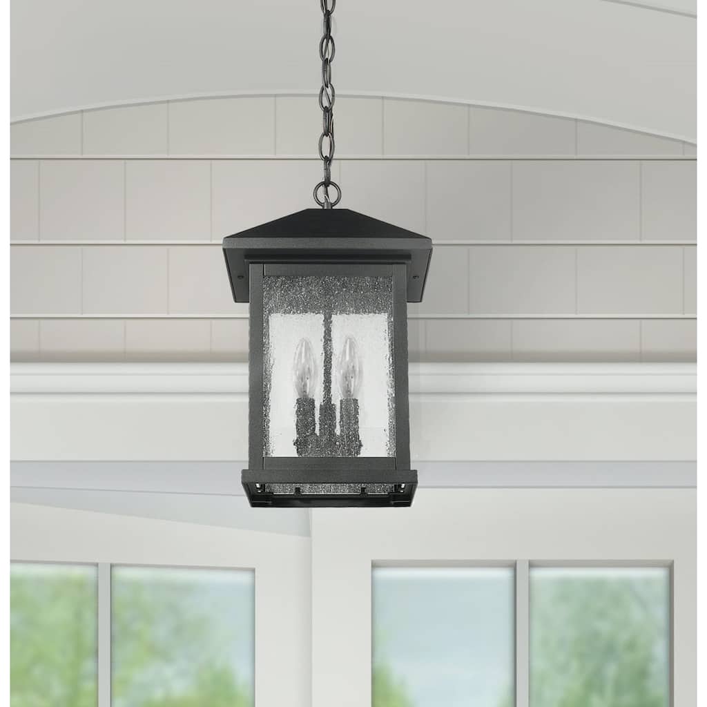 Carriage Style Outdoor Black Pendant