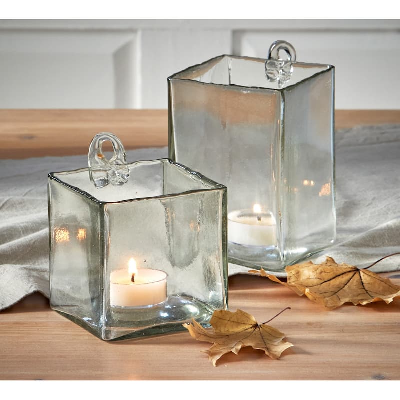 Clarity Clear Square Glass Votive Candleholder Short, Tabletop Mantel Wedding Centerpiece Decoration 3.00L x 3.00W X 4.00H in.