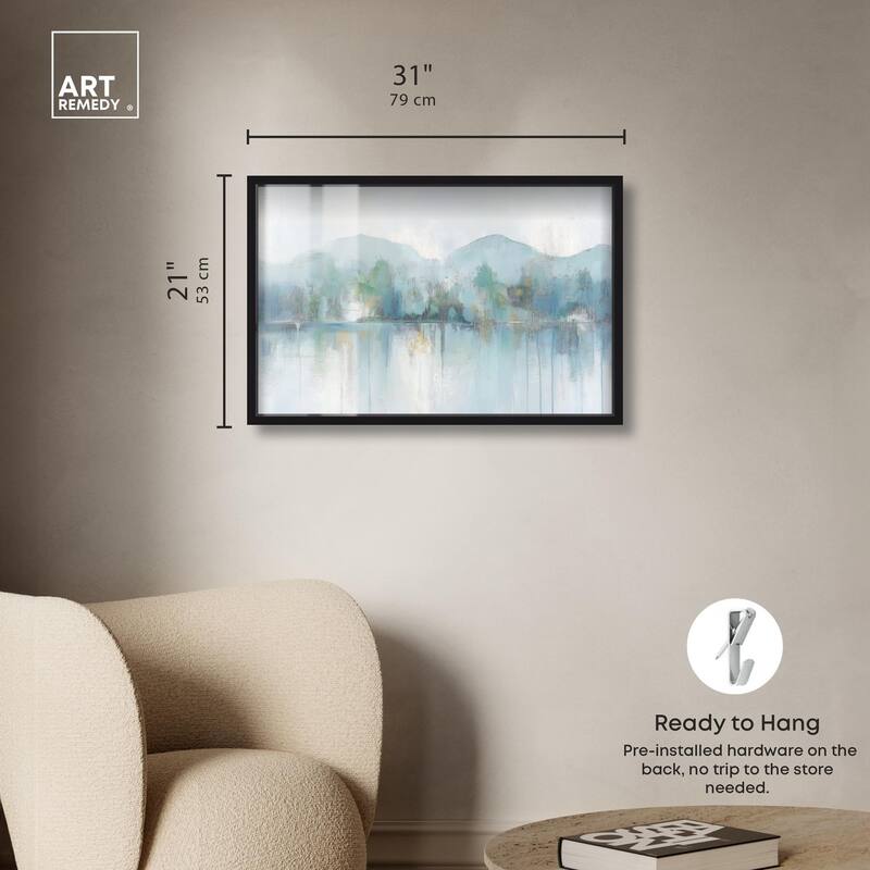 Mirrored Aqua Dream II Shadowbox by Art Remedy