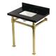 Option Black Granite / Brushed Brass