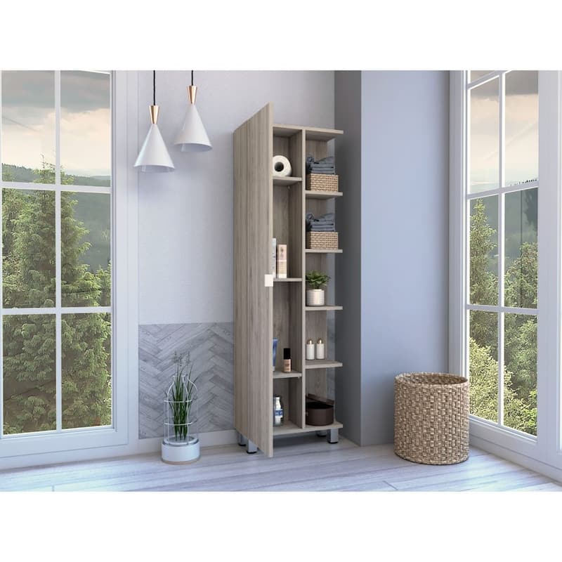 Portland 5-Shelf Linen Cabinet